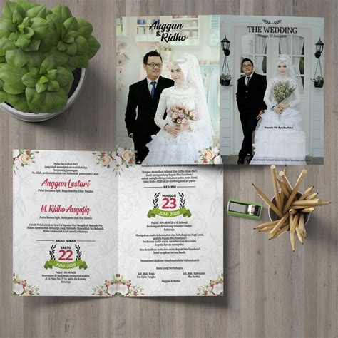 Jual Undangan Pernikahan Foto Elegan Simpel Unik Murah Indonesia Shopee