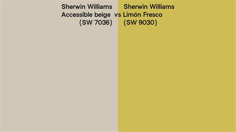 Sherwin Williams Accessible Beige Vs Lim N Fresco Side By Side Comparison