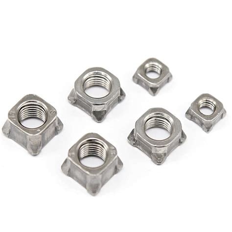 Stainless Steel Auto Parts Fasteners DIN928 Square Weld M4 M16 Nuts In