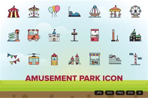 Amusement Park Icon Graphic By Vintagiodesign Creative Fabrica