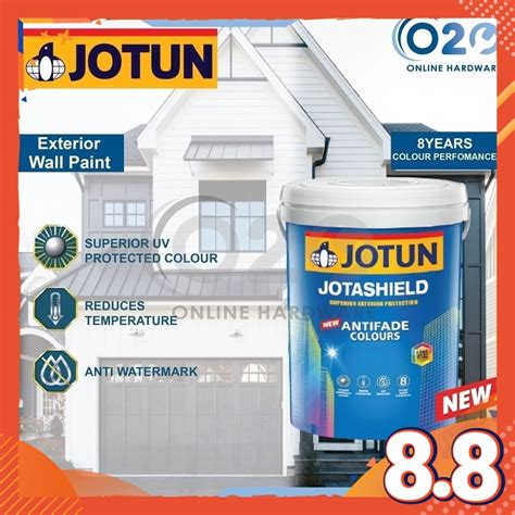 Jotun Jotashield Antifade New Exterior Wall Paint Cat Rumah Dinding