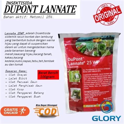 Dupont Lannate 25WP 100GRAM Atau Insektisida Sistemik Bubuk Obat