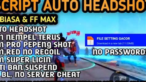 Regedit Ff Auto Headshot Ff Biasa Ff Max Terbaru Work No