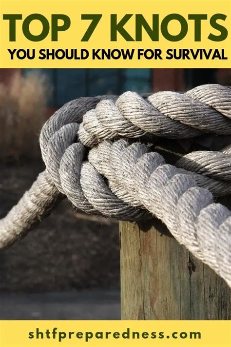 Top 7 Knots You Should Know For Survival - SHTFPreparedness