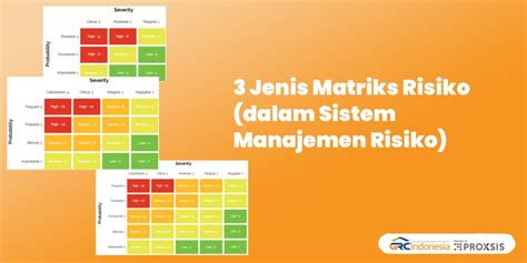 Jenis Matriks Risiko Dalam Sistem Manajemen Risiko Free Diskusi