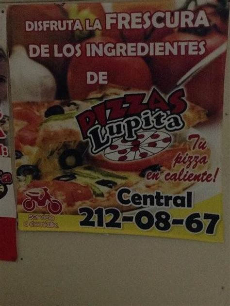 Carta Del Restaurante Pizzas Lupita Central Hermosillo C Los Pinos