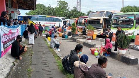 Masuki Puncak Arus Mudik Sopir Bus Akap Di Terminal Kampung Rambutan