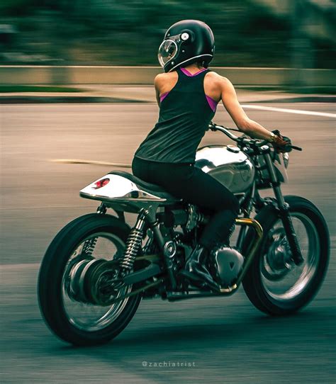 Overboldmotorco Motorcycle Girl Cafe Racer Girl Motorcycle Women