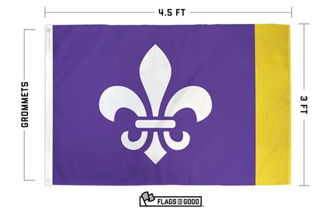 Louisiana Mardi Gras Flag Redesign Better State Flags Flags For Good