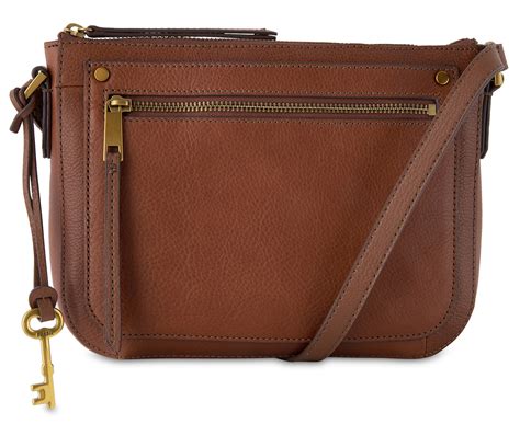 Fossil Farrah Medium Crossbody Bag Brown Au