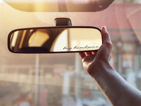 Hello Beautiful Rear View Mirror Decal Hello Gorgeous Etsy