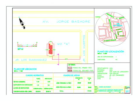 Plano De Ubicacion En AutoCAD Librería CAD