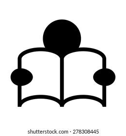 Person Learning By Reading Symbol Icon Stock Vector (Royalty Free ...