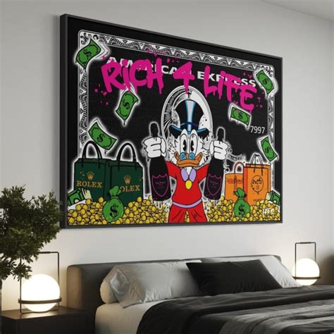 American Express X Scrooge Mcduck Canvas Alec Monopoly Inspired