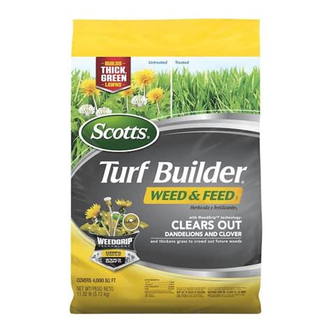 Scotts Turf Builder 11 32 Lbs 4 000 Sq Ft Weed And Feed5 Weed