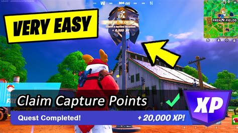 How To Easily Claim Capture Points In Fortnite Quest Youtube