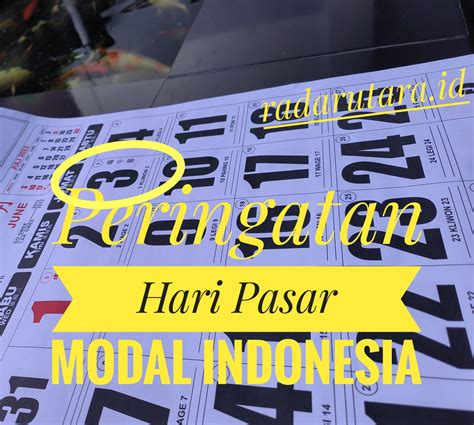 Peringatan Hari Pasar Modal Indonesia Jatuh Pada Tanggal Juni Simak