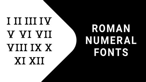 Roman Numeral Font - Timeless Elegance