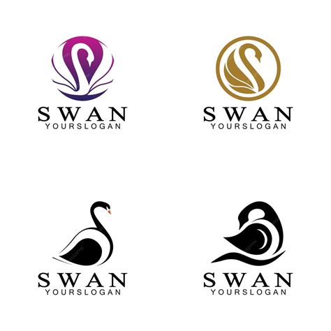 Premium Vector Swan Logo Icon Design Template Vector Illustration