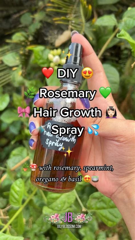 Diy Rosemary Hair Growth Spray 😳😱🤩🪴🌿💦💧💆🏻‍♀️ In 2024 Diy Hair Care