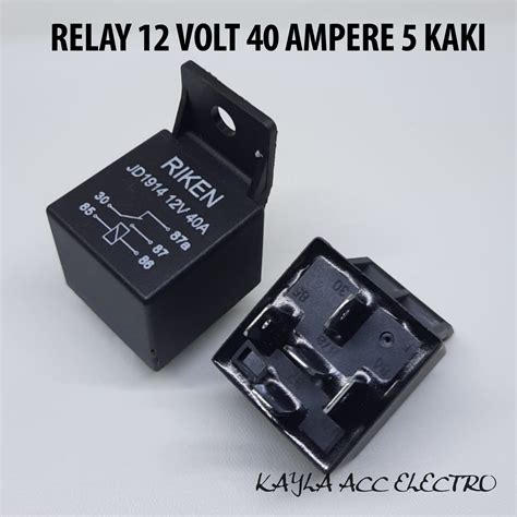 Relay 12 Volt 40 Ampere 5 Kaki Lazada Indonesia