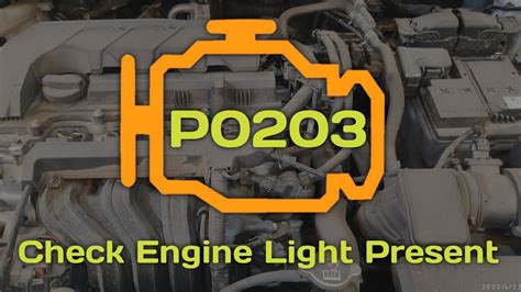 How To Fix Dtc P0203 Check Engine Light Show Fix P0203 Injector