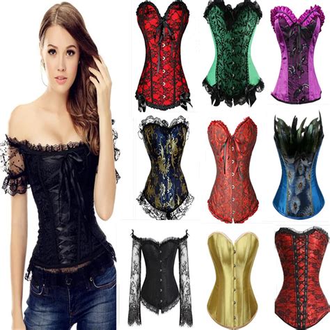 Corsets Lacets Style Gothique Pour Femmes Lingerie Sexy Steampunk