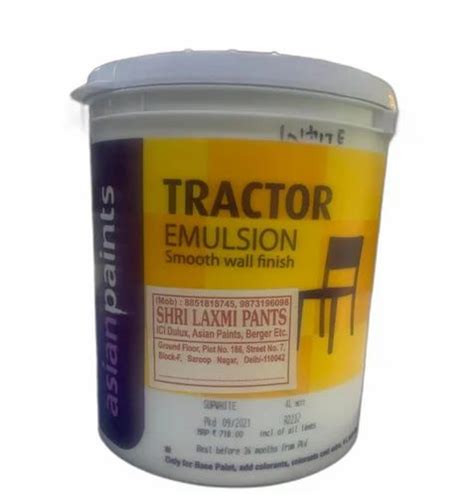 L Asian Tractor Emulsion Smooth Wall Finish Paints At Rs Bucket