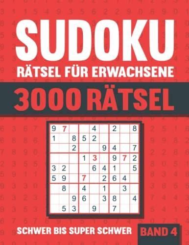 Sudoku R Tsel F R Erwachsene Gro Es Sudoku Buch Mit Schweren