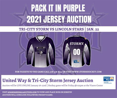 United Way / Tri-City Storm Jersey Online Auction – Adam Marshall Land ...