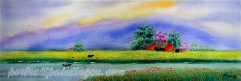 Scenery Watercolor Paintings - Landscape Watercolour Painting for ...