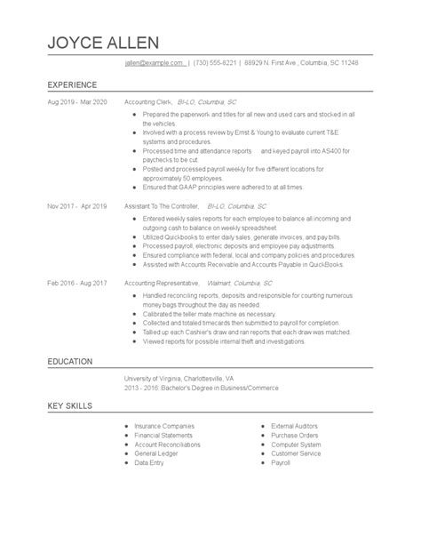 Example Cv Accountant Pulp