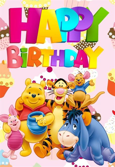 5 Awesome Pooh Bear Printable Birthday Cards