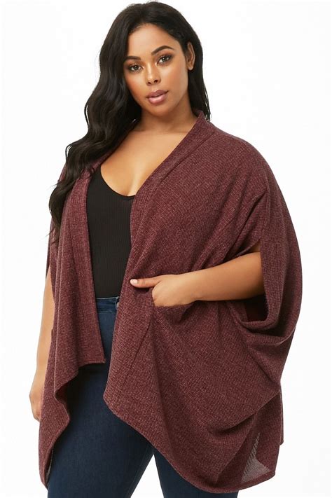 Plus Size Batwing Sleeve Cardigan Batwing Sleeve Fashion Plus Size