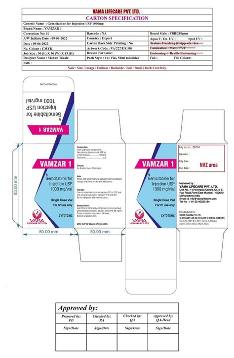 Gemcitabine Mg Injection Vial At Best Price In Mumbai Id