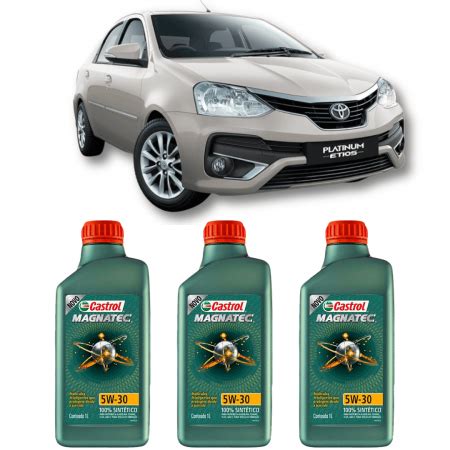 Kit Troca De Leo Para Toyota Etios Castrol W Api Sp Fast Oleo