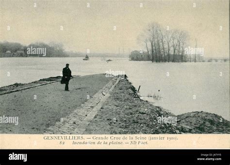 Nd Gennevilliers Grande Crue De La Seine Janvier Inondation