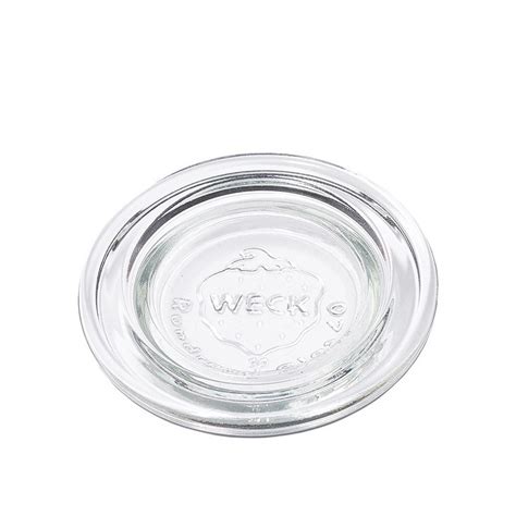 6 Glass Lids For Weck Jars Diameter 40 Mm