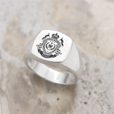 Mens Signet Rings Crafted In Solid Sterling Silver