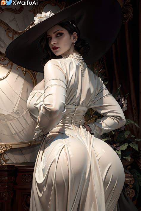 Rule 34 Ai Generated Alcina Dimitrescu Alcina Dimitrescu Cosplay Hat Large Ass Large Breasts