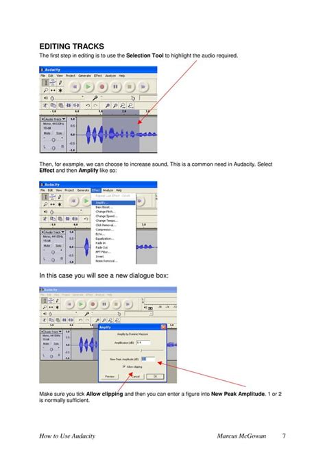 How To Use Audacity Guide Handout