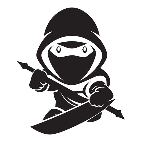 ninja vector logo, ninja logo, ninja mascot illustration 24224499 ...