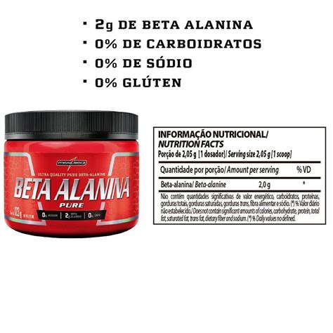 Beta Alanina 123g Integral Médica Performance e Resistência Whey