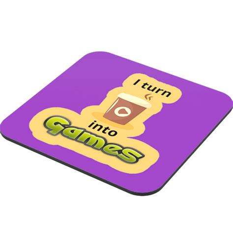 I Turn Coffee Into Games Coaster Just Stickers Just Stickers