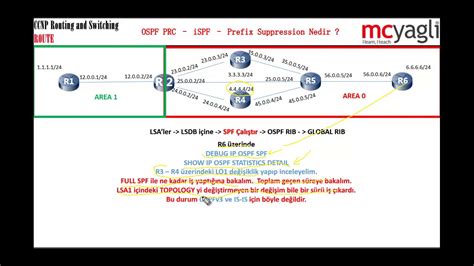 CCNP RS Route 3 65 OSPF PRC ISPF Prefix Suppression Nedir