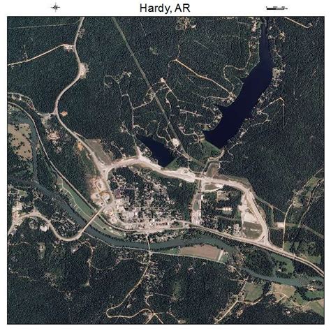 Aerial Photography Map of Hardy, AR Arkansas