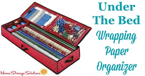 Wrapping Paper Organizer: Store Holiday & Year Round Gift Wrap Under ...