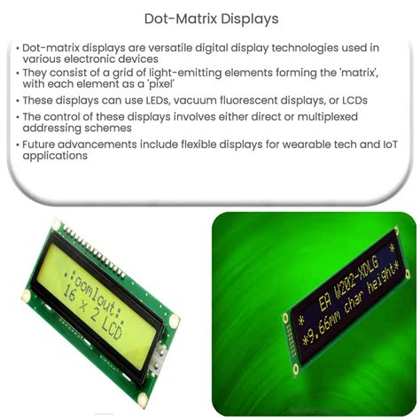 Dot Matrix Displays How It Works Application Advantages