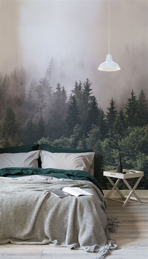 Tree Wallpaper For Walls - Misty Forest Wallpaper Bedroom (#3098919 ...