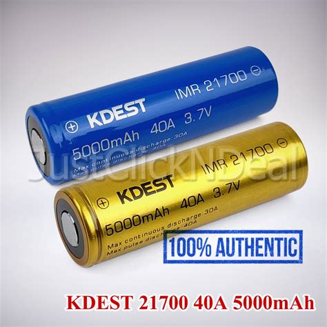 Jual Baterai 21700 KDEST 40A 5000mAh Authentic Shopee Indonesia